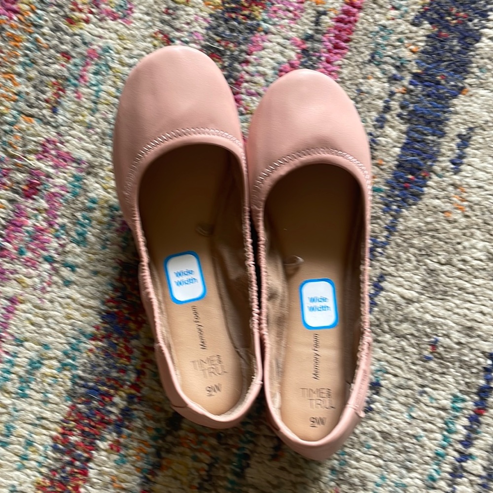 Time and Tru Memory Foam Pink flats